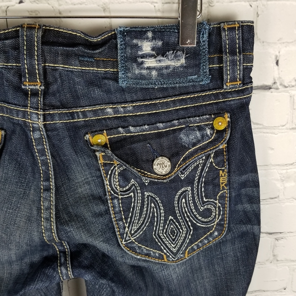 MEK DENIM | Oaxaca embroidered boot cut jeans